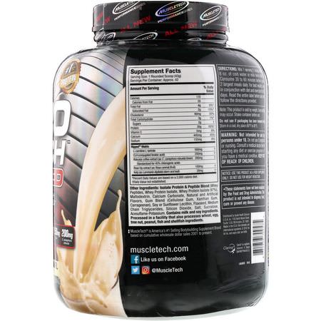Kost, Vikt, Kosttillskott, Vassleprotein: Muscletech, Nitro Tech Ripped, Ultimate Protein + Weight Loss Formula, French Vanilla Swirl, 4 lbs (1.81 kg)