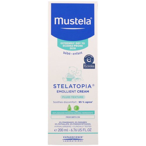 Mustela, Baby, Stelatopia Emollient Cream, For Extremely Dry Skin, 6.76 fl oz (200 ml) Review