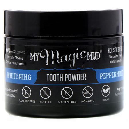 My Magic Mud Whitening Fluoride Free - Fluorfri, Blekning, Tandkräm, Munvård
