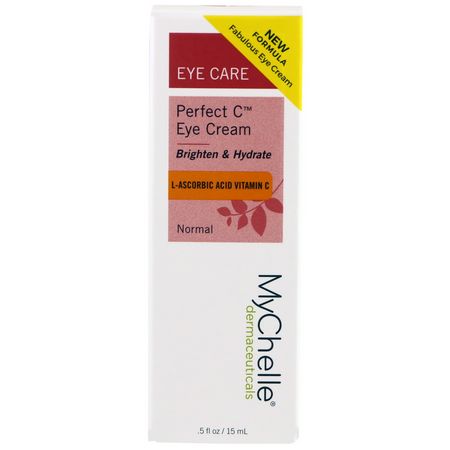 C-Vitamin, Ögoncremer, Ansiktsfuktare: MyChelle Dermaceuticals, Perfect C Eye Cream, .5 fl oz (15 ml)