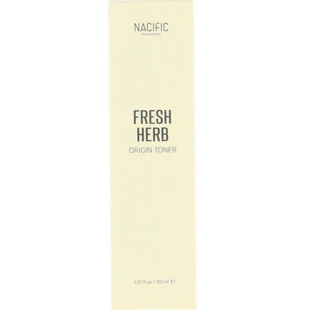 K-Beauty Cleanse, Scrub, Tone, Cleanse: Nacific, Fresh Herb Origin Toner, 5.07 fl oz (150 ml)