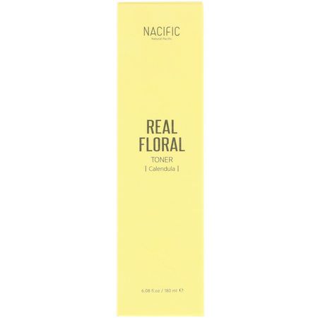 Toners, K-Beauty Cleanse, Scrub, Tone: Nacific, Real Floral Calendula Toner, 6.08 fl oz (180 ml)