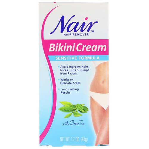 Nair, Hair Remover, Bikini Cream, Sensitive Formula, With Green Tea, 1.7 oz (48 g) Review