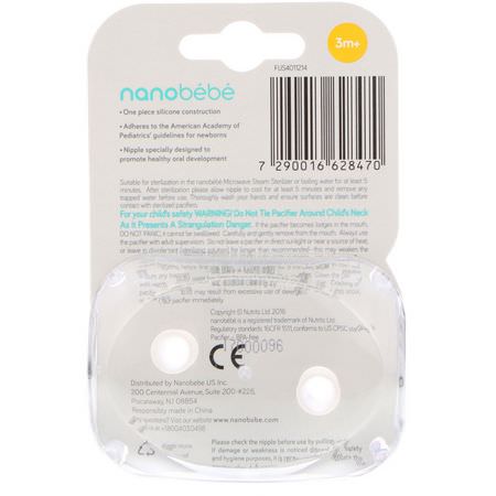 Nanobebe Pacifiers Clips - Klipp, Napp, Barn, Baby