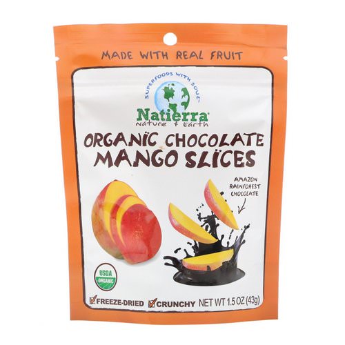 Natierra, Organic Freeze-Dried, Chocolate Mango Slices, 1.5 oz (43 g) Review