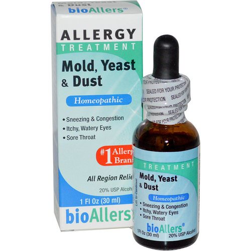 NatraBio, bioAllers, Allergy Treatment, Mold, Yeast & Dust, 1 fl oz (30 ml) Review
