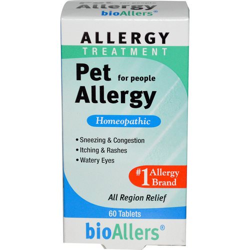 NatraBio, bioAllers, Allergy Treatment, Pet Allergy for People, 60 Tablets Review