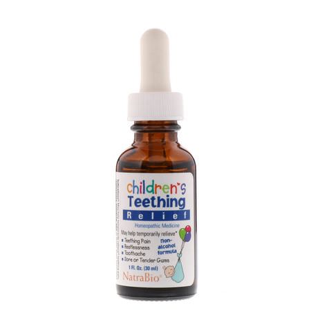 NatraBio Teething Herbal Remedies Children's Homeopathy - Barns Homeopati, Barns Örter, Homeopati, Örter