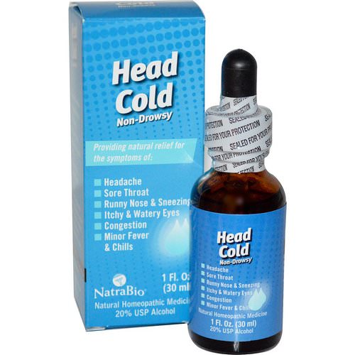 NatraBio, Head Cold, 1 fl oz (30 ml) Review