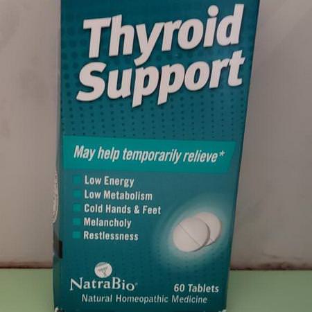 NatraBio Homeopathy Formulas Thyroid Formulas - Sköldkörtel, Kosttillskott, Homeopati, Örter