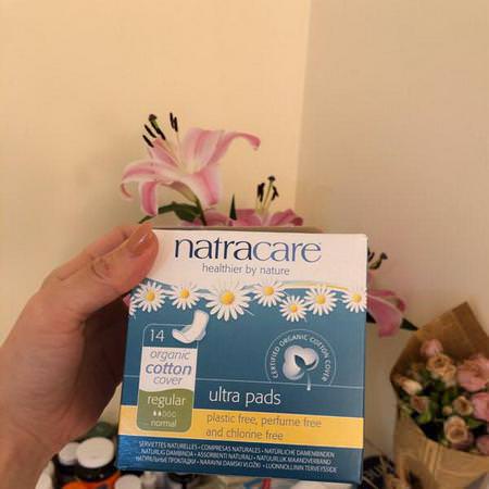 Natracare, Ultra Pads, Organic Cotton Cover, Regular, Normal, 14 Pads