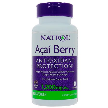 Natrol Acai Antioxidants - Antioxidanter, Acai, Superfoods, Greens