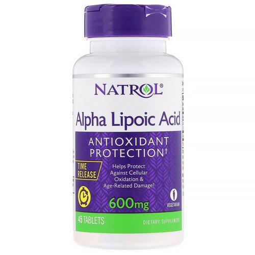 Natrol, Alpha Lipoic Acid, Time Release, 600 mg, 45 Tablets Review