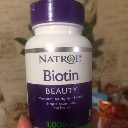 Natrol Biotin - Biotin, Naglar, Hud, Hår