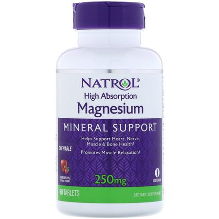 Natrol Magnesium Formulas - Magnesium, Mineraler, Kosttillskott