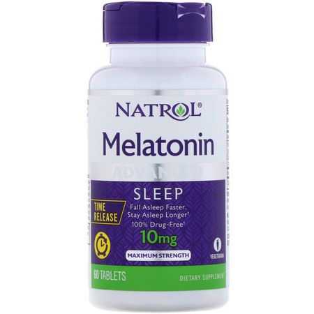 Natrol Melatonin Condition Specific Formulas - Melatonin, Sömn, Kosttillskott