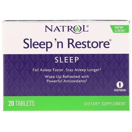 Natrol, Sleep 'n Restore, 20 Tablets Review