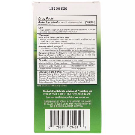Influensa, Hosta, Förkylning, Lunga: Naturade, Herbal EXPEC, Herbal Expectorant, Natural Cherry Flavor, 4.2 fl oz (125 ml)
