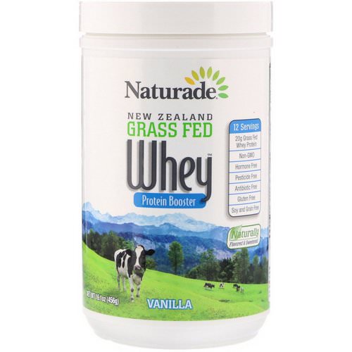 Naturade, New Zealand Grass Fed Whey Protein Booster, Vanilla, 16.1 oz (456 g) Review