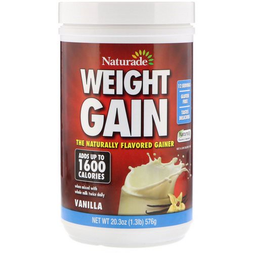 Naturade, Weight Gain, Vanilla, 1.3 lbs (576 g) Review