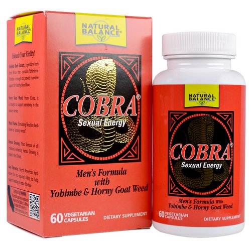 Natural Balance, Cobra, Sexual Energy, 60 Vegetarian Capsules Review