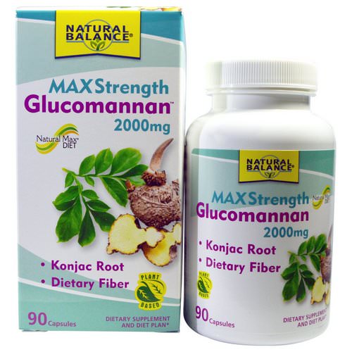 Natural Balance, Glucomannan, Maximum Strength, 2000 mg, 90 Capsules Review