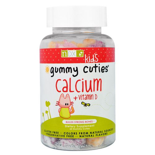 Natural Dynamix (NDX), Kids Gummy Cuties, Calcium + Vitamin D, 60 Gummy Cuties Review