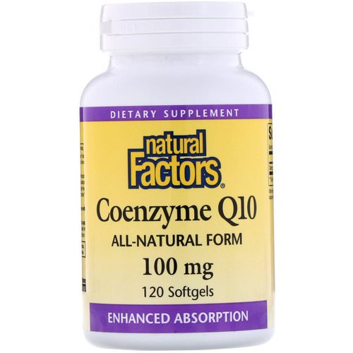 Natural Factors, Coenzyme Q10, 100 mg, 120 Softgels Review