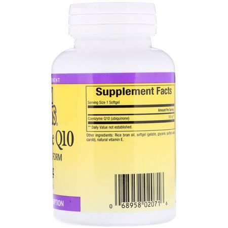 Coenzyme Q10, Coq10, Antioxidanter, Kosttillskott: Natural Factors, Coenzyme Q10, 100 mg, 60 Softgels