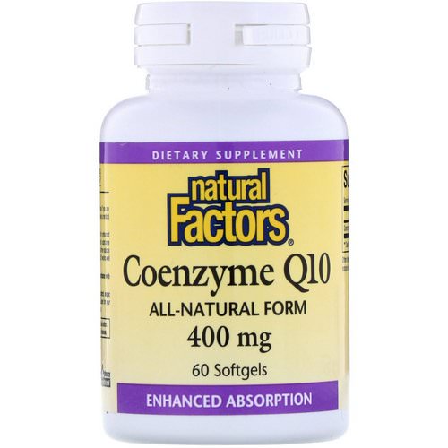 Natural Factors, Coenzyme Q10, 400 mg, 60 Softgels Review