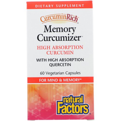 Natural Factors, CurcuminRich, Memory Curcumizer, 60 Vegetarian Capsules Review