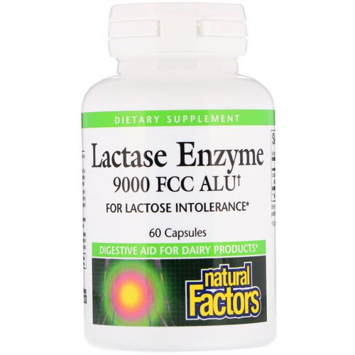 Natural Factors, Lactase Enzyme, 9000 FCC ALU, 60 Capsules Review