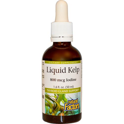 Natural Factors, Liquid Kelp, 800 mcg Iodine, 1.6 fl oz (50 ml) Review