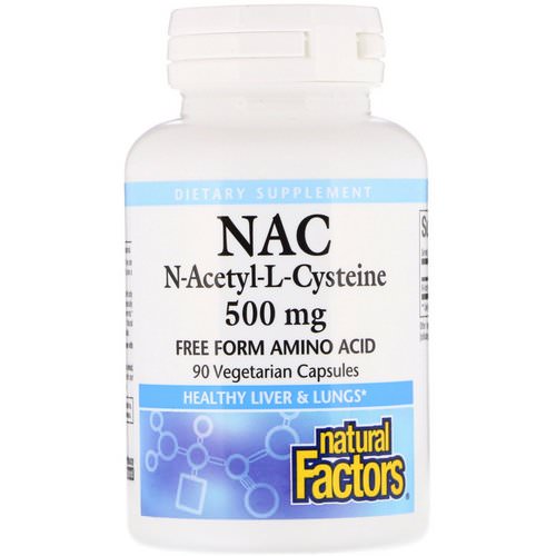Natural Factors, N-Acetyl-L Cysteine, 500 mg, 90 Vegetarian Capsules Review