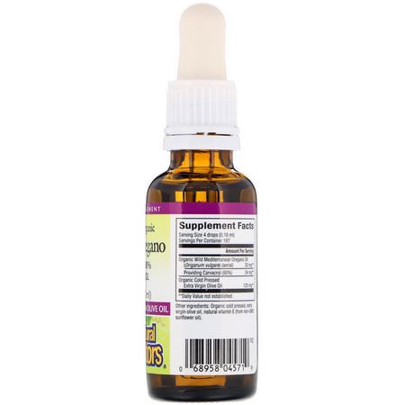 Influensa, Hosta, Förkylning, Kosttillskott: Natural Factors, Organic Oil of Oregano, 1 fl oz (30 ml)