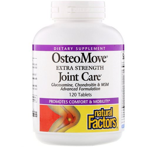 Natural Factors, OsteoMove, Extra Strength Joint Care, 120 Tablets Review