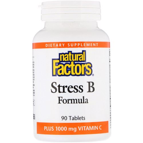 Natural Factors, Stress B Formula, Plus 1000 mg Vitamin C, 90 Tablets Review
