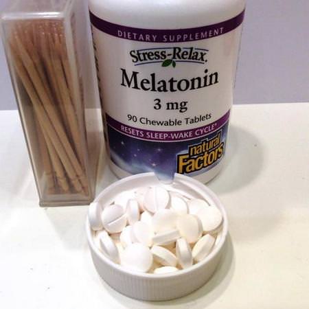 Natural Factors Melatonin - Melatonin, Sömn, Kosttillskott