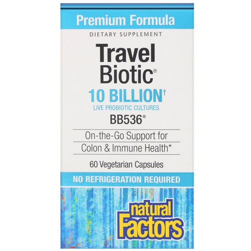Natural Factors, TravelBiotic, BB536, 10 Billion Acitve Cells, 60 Veggie Caps Review