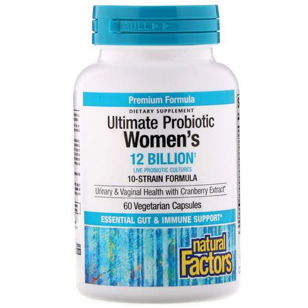 Natural Factors Probiotic Formulas Women's Health - Kvinnors Hälsa, Probiotika, Matsmältning, Kosttillskott