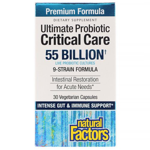 Natural Factors, Ultimate Probiotic, Critical Care, 55 Billion CFU, 30 Vegetarian Capsules Review
