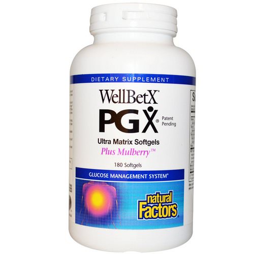 Natural Factors, WellBetX PGX, Plus Mulberry, 180 Softgels Review