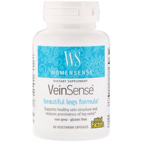 Natural Factors, WomenSense,VeinSense, 60 Vegetarian Capsules Review
