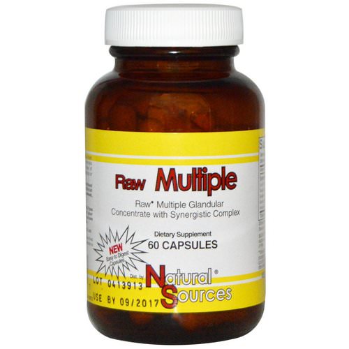 Natural Sources, Raw Multiple, 60 Capsules Review