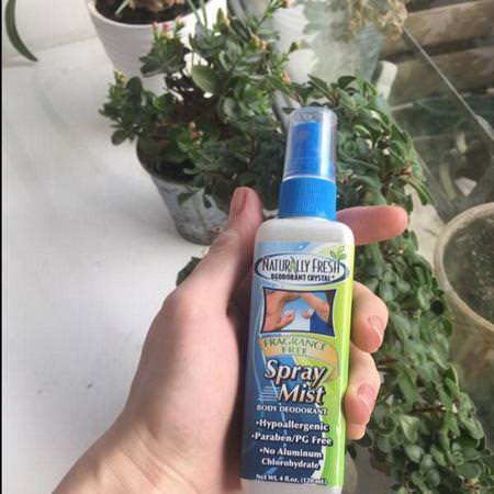 Naturally Fresh, Spray Mist, Body Deodorant, 4 fl oz (120 ml)
