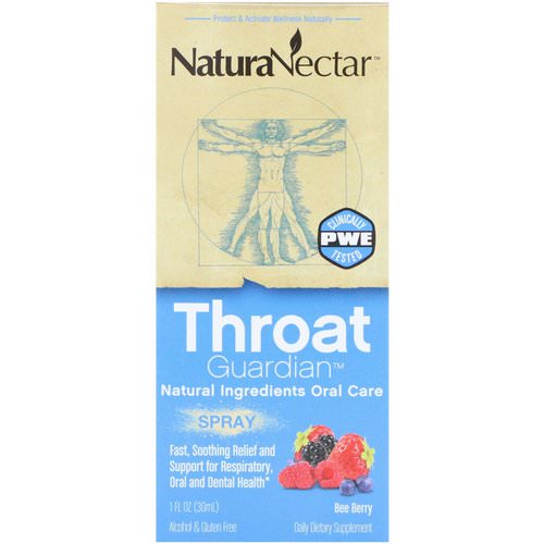 NaturaNectar, Throat Guardian Spray, Bee Berry, 1 fl oz (30 ml) Review