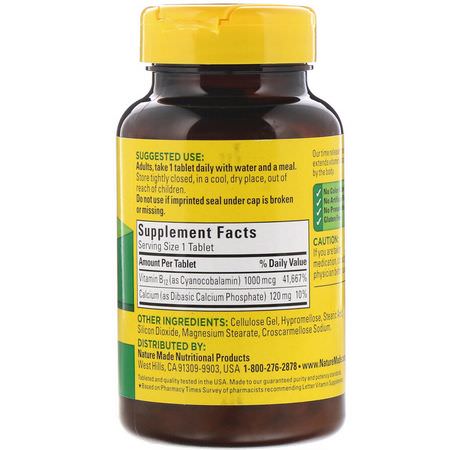 Iherb: Nature Made, Vitamin B12, Time Release, 1000 mcg, 160 Tablets