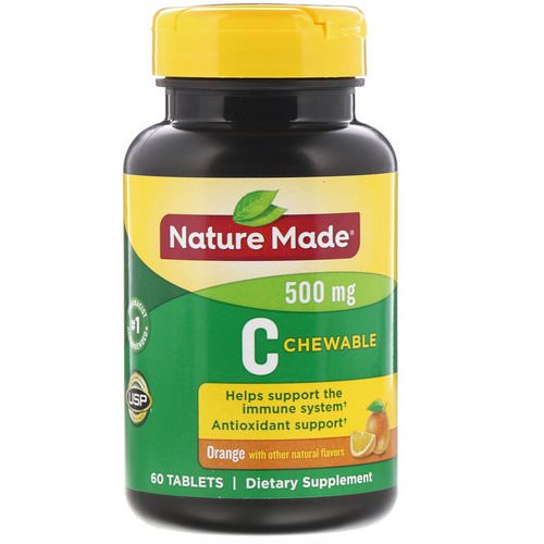 Nature Made, C Chewable, Orange, 500 mg, 60 Tablets Review