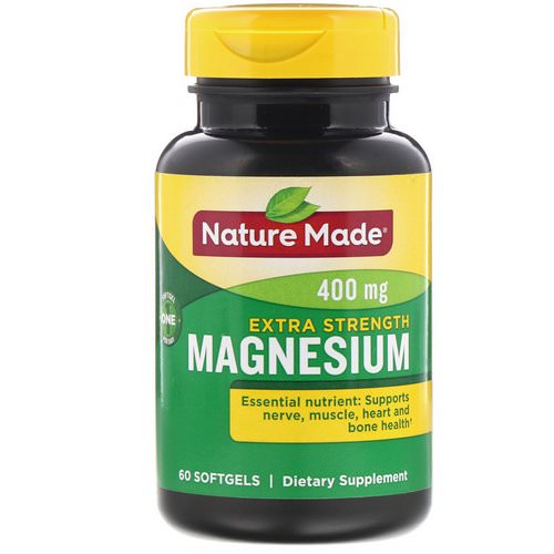Nature Made, Magnesium, Extra Strength, 400 mg, 60 Softgels Review