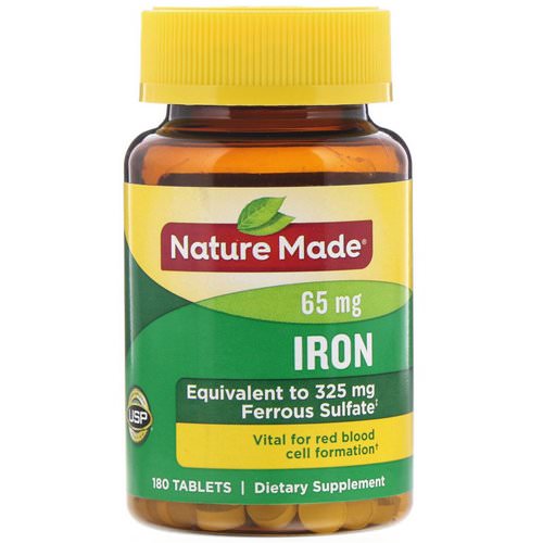 Nature Made, Iron, 65 mg, 180 Tablets Review